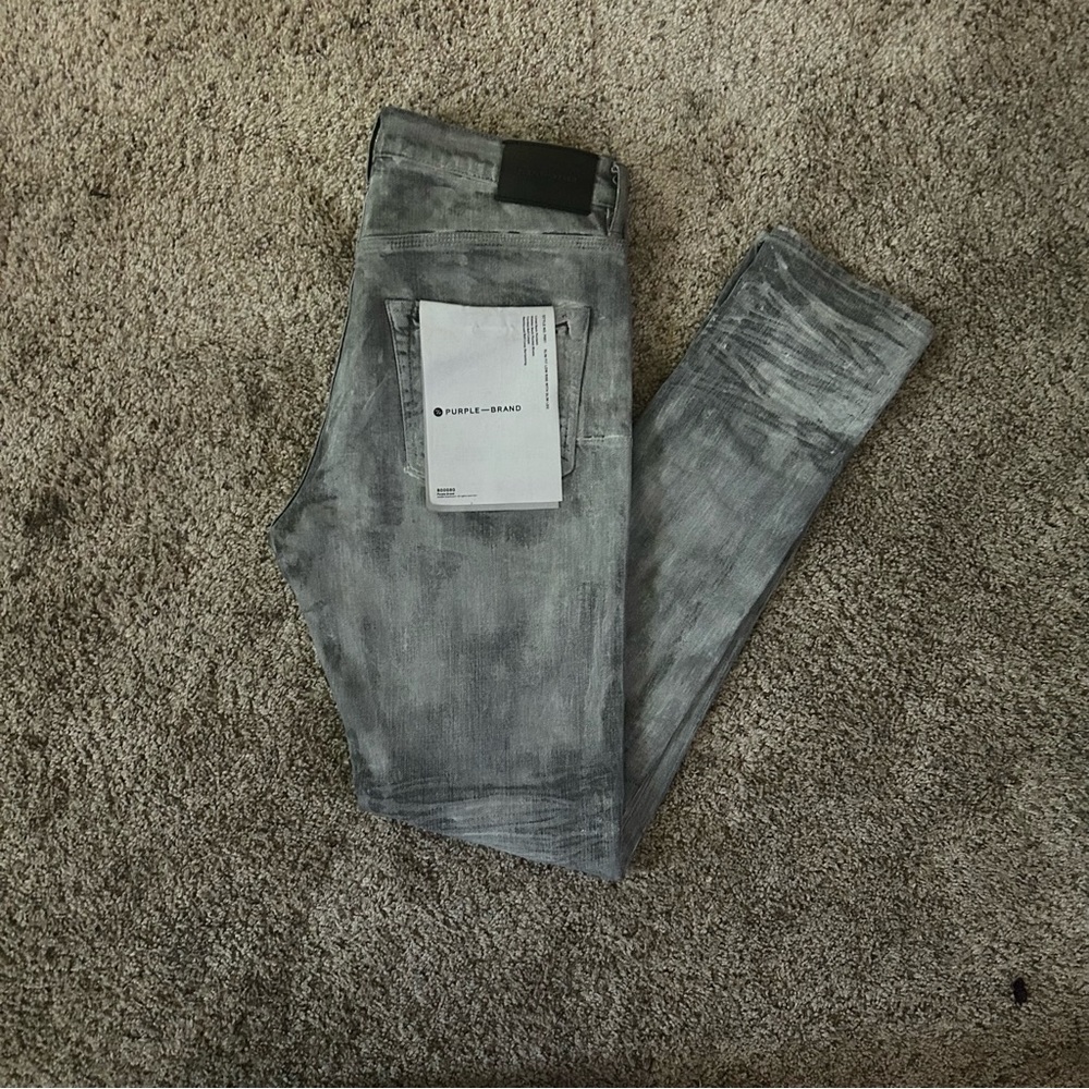 Grey Hard Wax Purple Brand Denim
